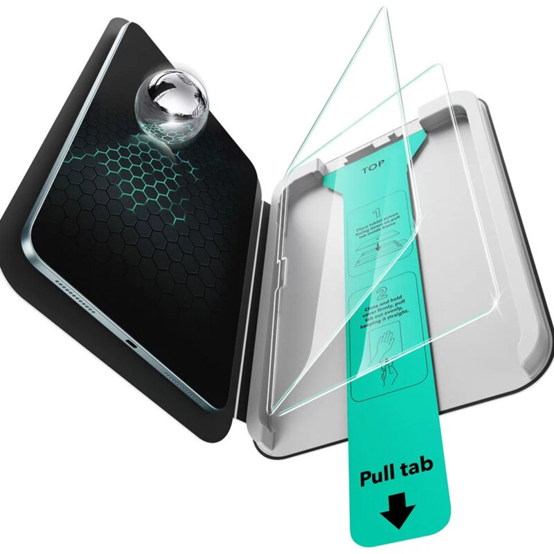 [Pachet 2x] Folie sticla iPad Air 11 (2025) ESR Tempered Glass Screen Protector UltraFit Tray, transparenta