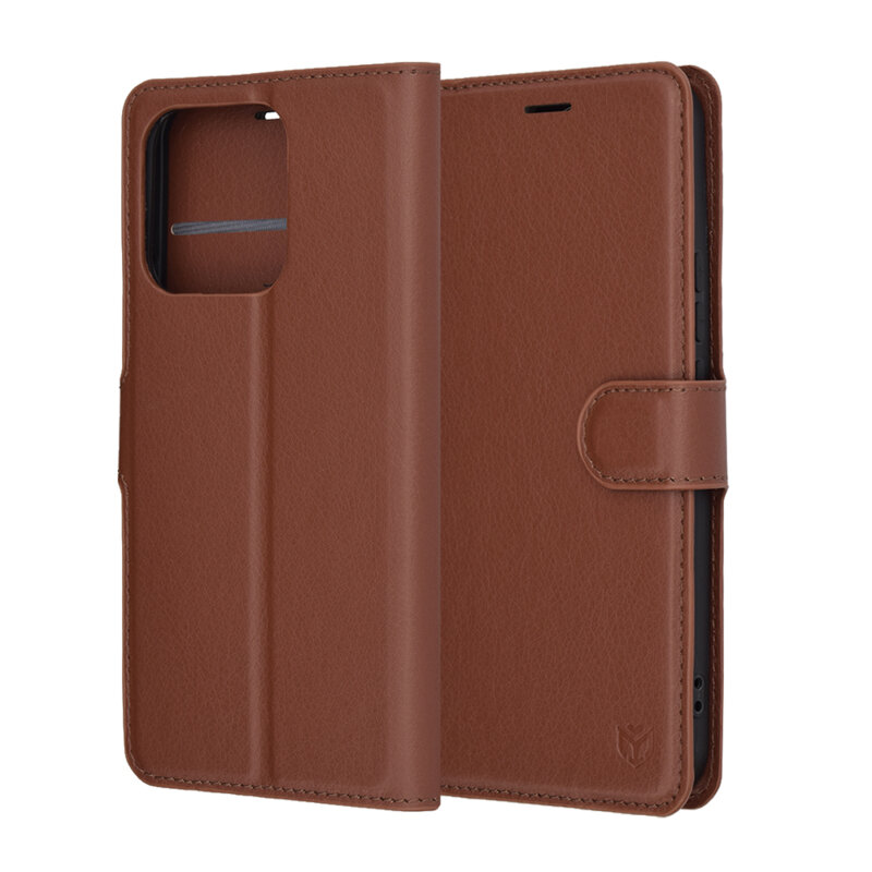 Husa Honor X8c Techsuit Leather Folio, maro