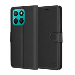Husa Honor X8c Techsuit Leather Folio, negru