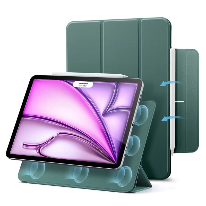Husa iPad Air 13 (2025) ESR Rebound Magnetic, verde