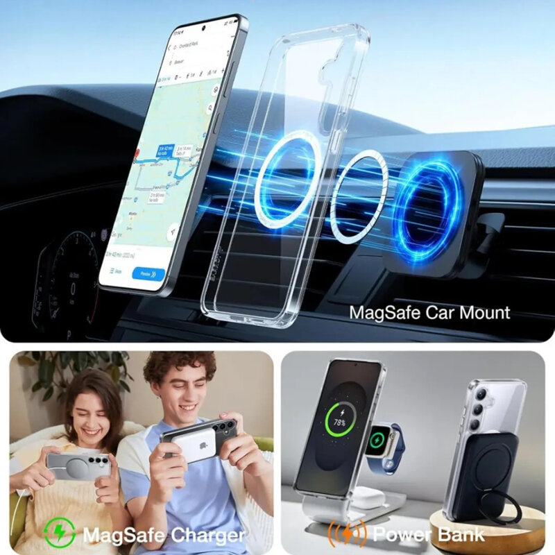 Husa Samsung Galaxy S25 Ultra Torras Guardian Magnetic Series, transparenta