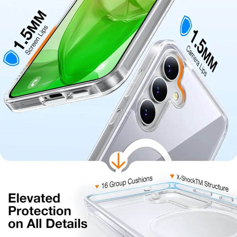 Husa Samsung Galaxy S25 Plus Torras Guardian Magnetic Series, negru