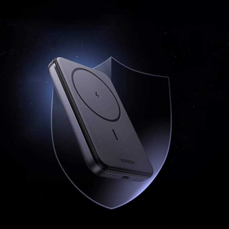 Baterie externa MagSafe wireless 10000mAh Ugreen, gri, 25919