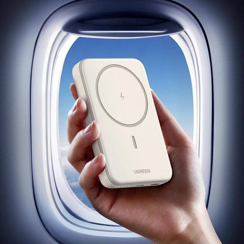 Baterie externa MagSafe wireless 10000mAh Ugreen, gri, 25919