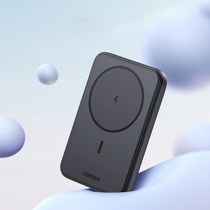 Baterie externa MagSafe wireless 10000mAh Ugreen, gri, 25919