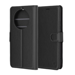 Husa Realme 14 Pro+ Techsuit Leather Folio, negru
