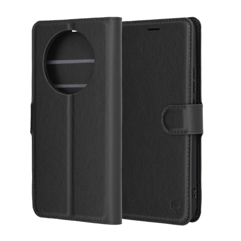 Husa Realme 14 Pro+ Techsuit Leather Folio, negru