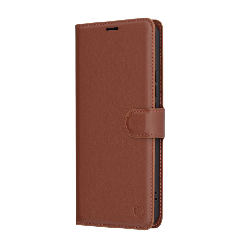 Husa Xiaomi Redmi Note 14 5G Techsuit Leather Folio, maro