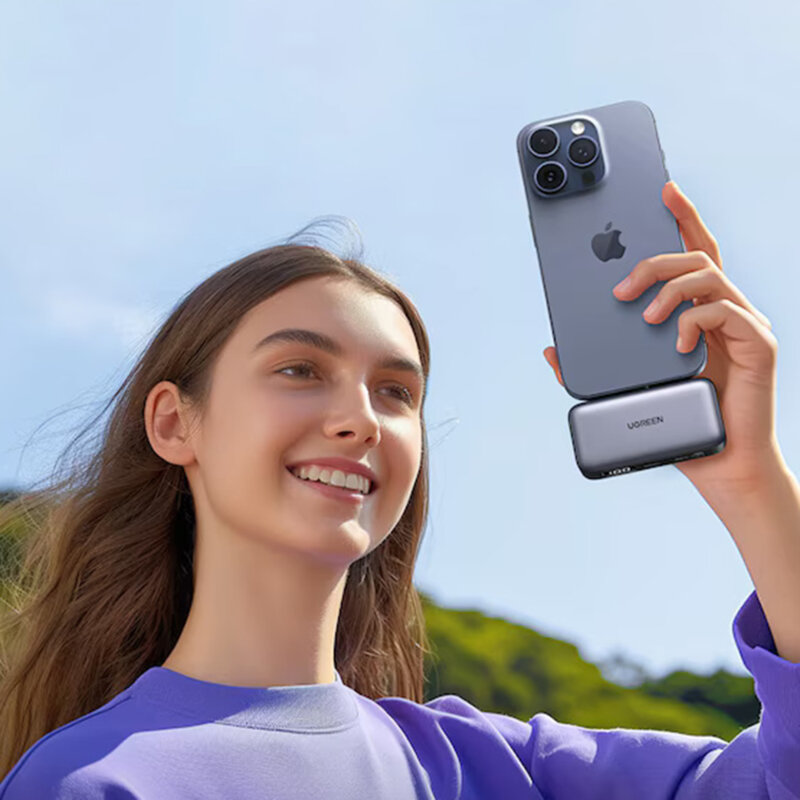 Baterie externa telefon Type-C 5000mAh Ugreen, gri, 35338