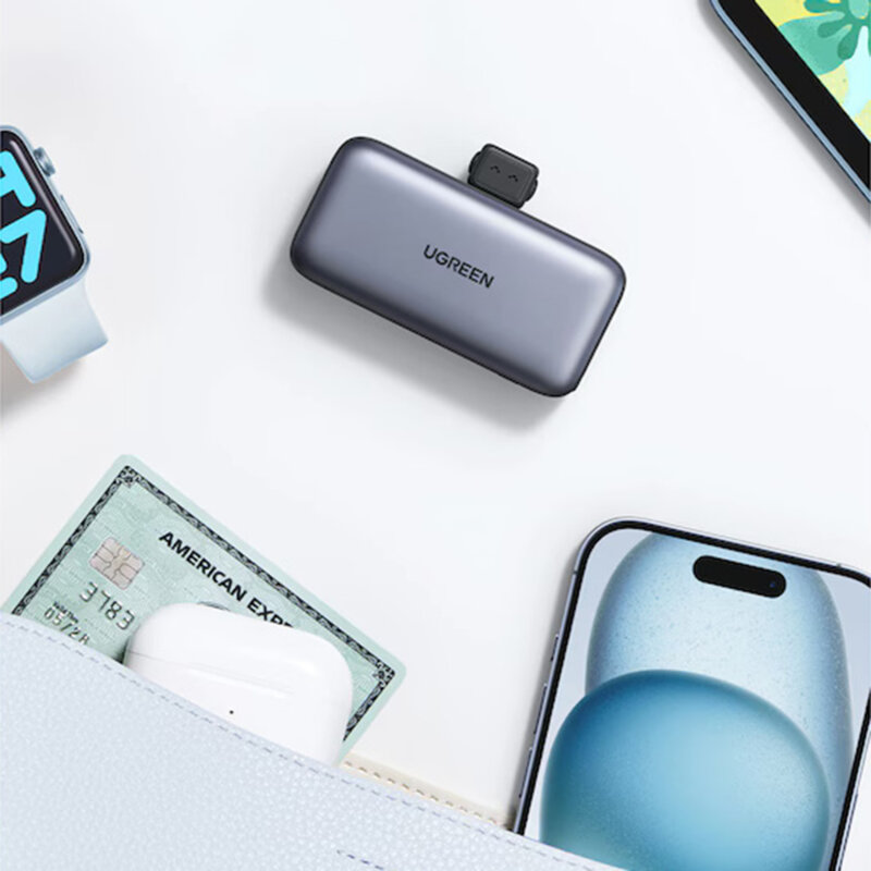 Baterie externa telefon Type-C 5000mAh Ugreen, gri, 35338