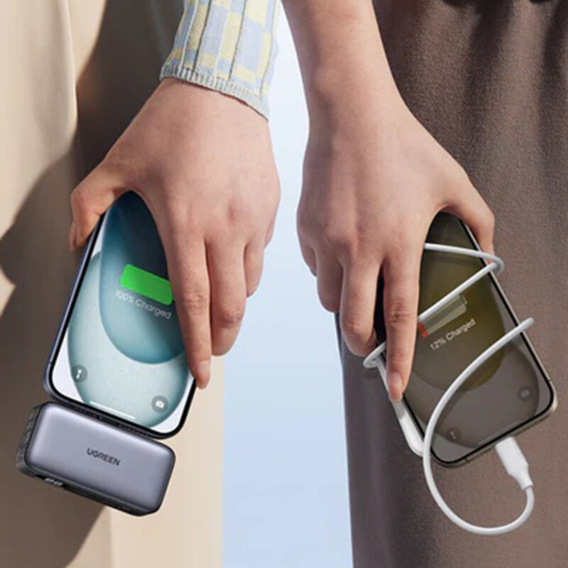 Baterie externa telefon Type-C 5000mAh Ugreen, gri, 35338