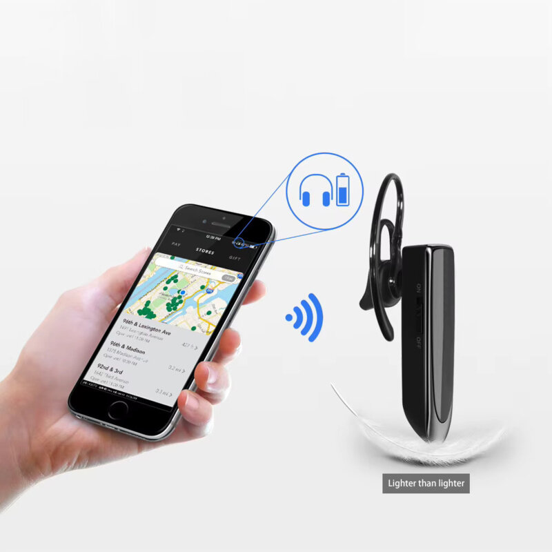 Casca Bluetooth 5.0. HandsFree wireless Techsuit UrbanEar CB1, negru