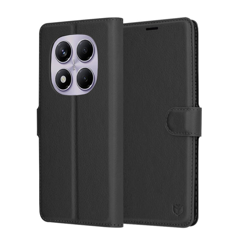 Husa Xiaomi Redmi Note 14 Pro 4G Techsuit Leather Folio, negru