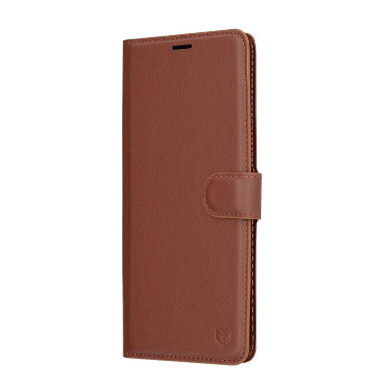 Husa Xiaomi Redmi Note 14 Pro 5G Techsuit Leather Folio, maro