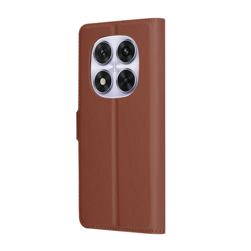 Husa Xiaomi Redmi Note 14 Pro 5G Techsuit Leather Folio, maro