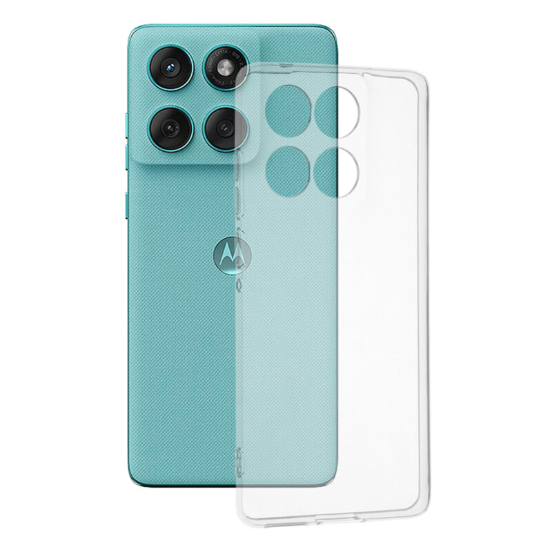 Husa Motorola Edge 60 Fusion Techsuit Clear Silicone, transparenta