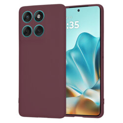 Husa silicon Motorola Edge 60 Fusion Techsuit SoftFlex, bordo