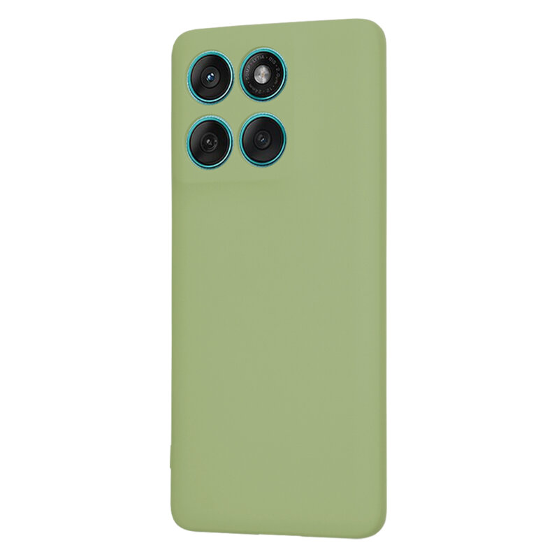 Husa silicon Motorola Edge 60 Fusion Techsuit SoftFlex, verde
