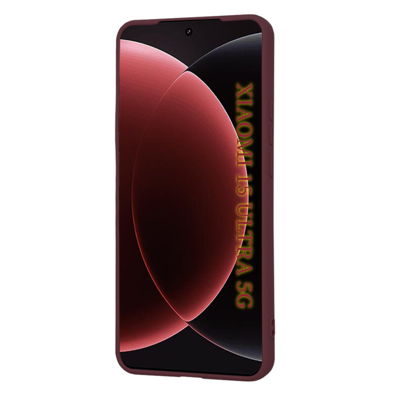 Husa silicon Xiaomi 15 Ultra Techsuit SoftFlex, bordo
