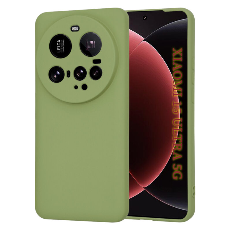 Husa silicon Xiaomi 15 Ultra Techsuit SoftFlex, verde