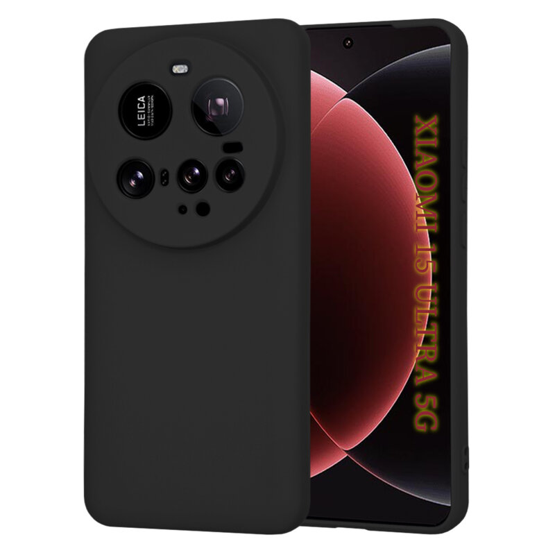 Husa silicon Xiaomi 15 Ultra Techsuit SoftFlex, negru