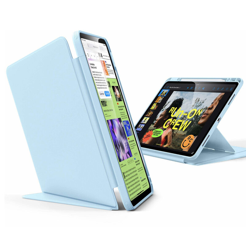 Husa iPad Air 13 (2024) ESR Flip Hybrid Pen, albastru