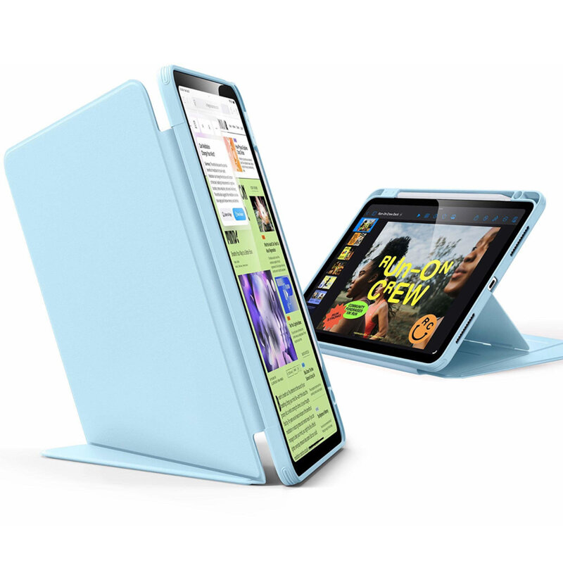 Husa iPad Air 11 (2024) ESR Flip Hybrid Pen, albastru