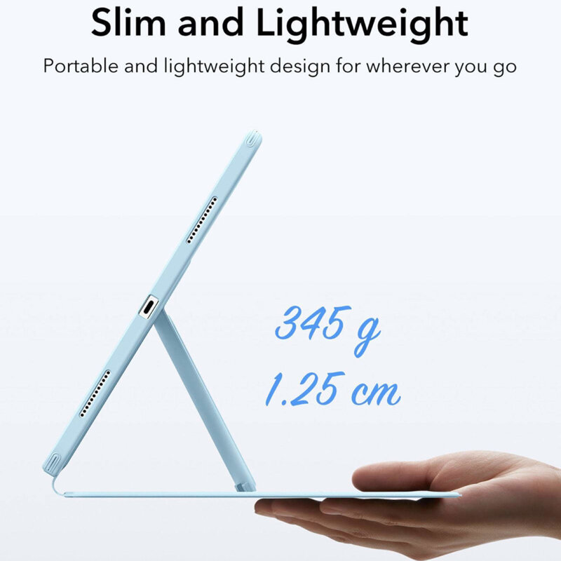 Husa iPad Air 11 (2025) ESR Flip Hybrid, albastru