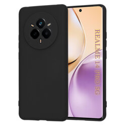 Husa silicon Realme 14 Pro Techsuit SoftFlex, negru