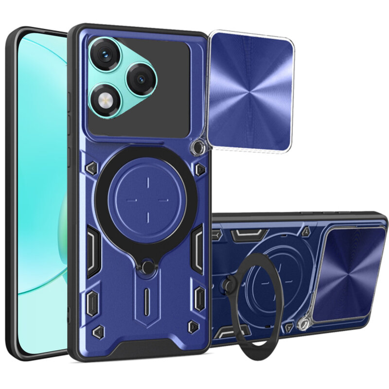 Husa Honor 400 Lite Techsuit CamGuard Pro, albastru