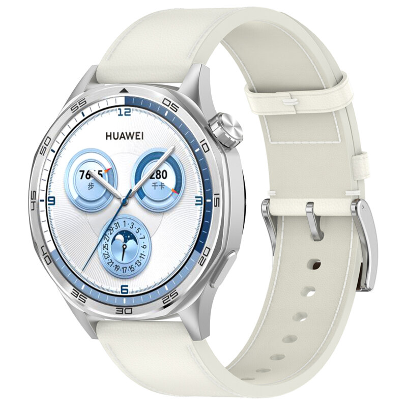 Curea Amazfit Active 2 (Round) Techsuit, alb, W073