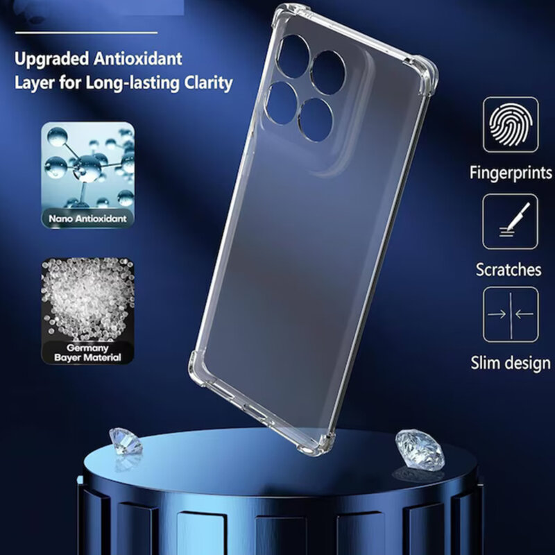 Husa Motorola Edge 60 Fusion Techsuit Shockproof Clear Silicone, transparenta