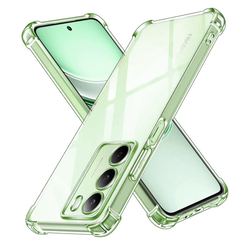 Husa Realme 14x Techsuit Shockproof Clear Silicone, transparenta