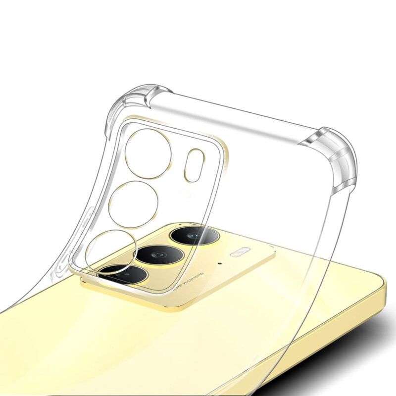 Husa Realme 14x Techsuit Shockproof Clear Silicone, transparenta