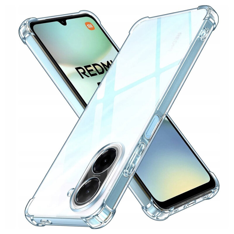 Husa Xiaomi Redmi A5 4G (Standard) Techsuit Shockproof Clear Silicone, transparenta