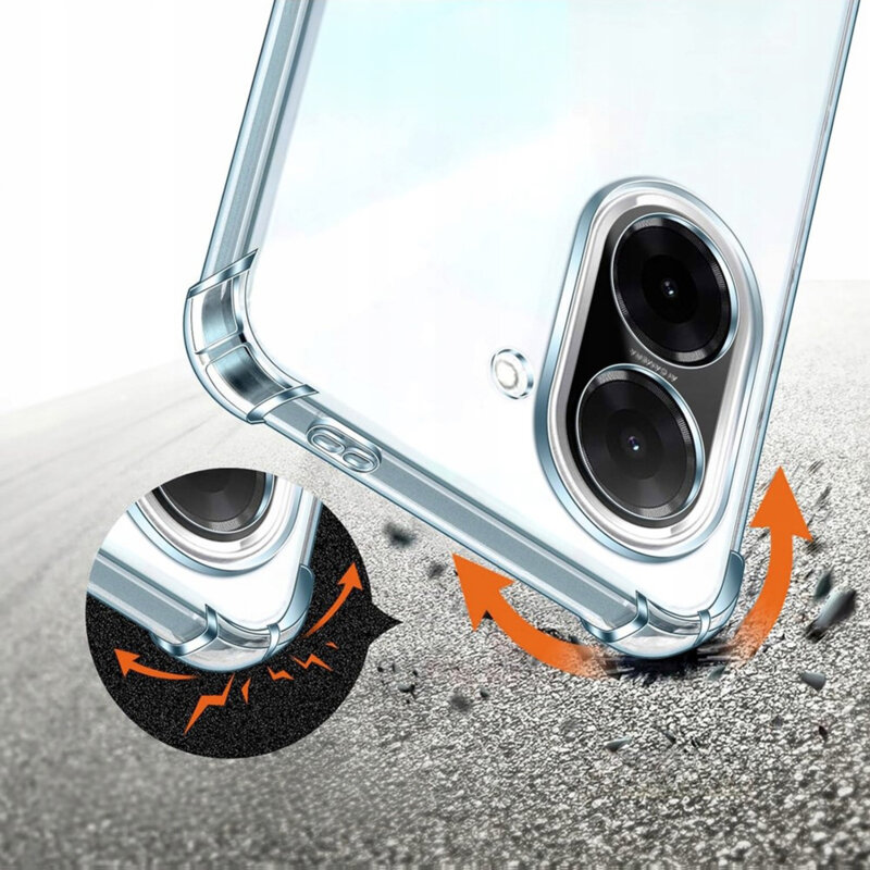 Husa Xiaomi Redmi A5 4G (Standard) Techsuit Shockproof Clear Silicone, transparenta