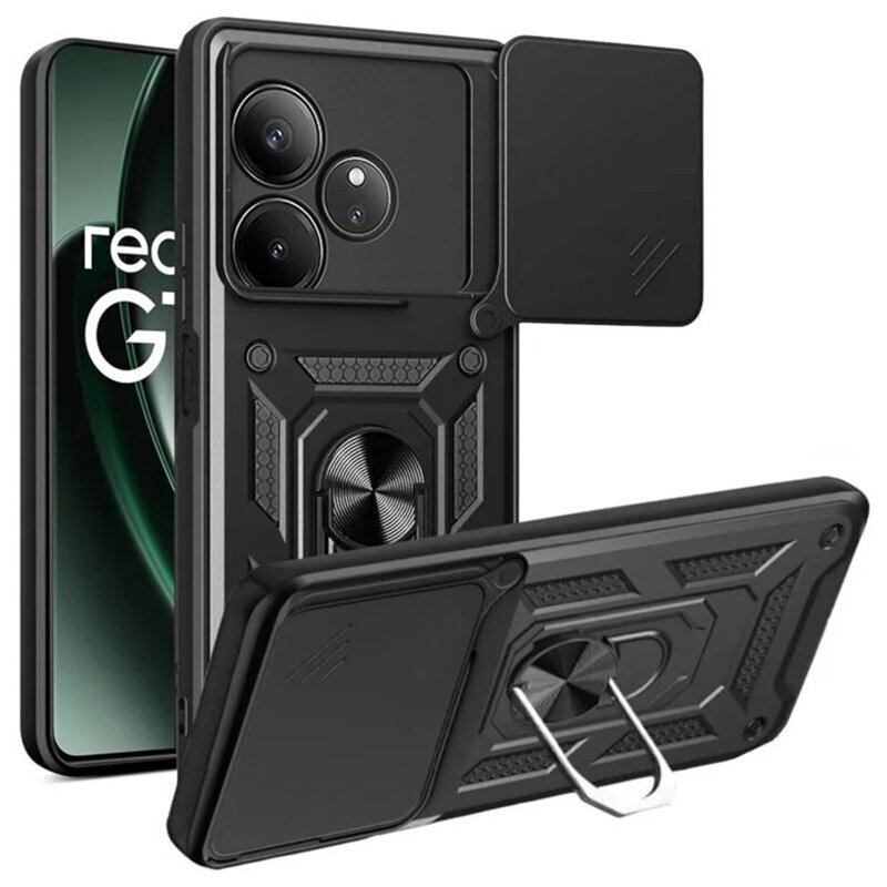 Husa Realme GT 6 protectie camera Techsuit CamShield Series, negru