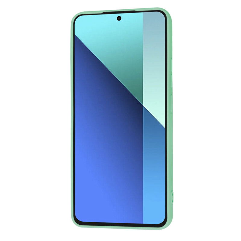 Husa silicon Xiaomi Redmi Note 13 Pro+ 5G Techsuit SoftFlex, verde deschis