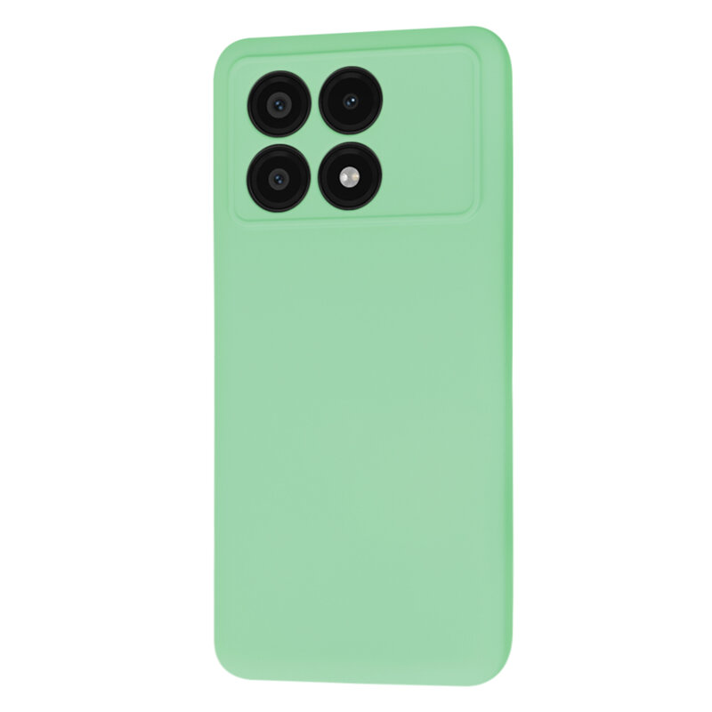 Husa silicon Xiaomi Poco X6 Pro Techsuit SoftFlex, verde deschis
