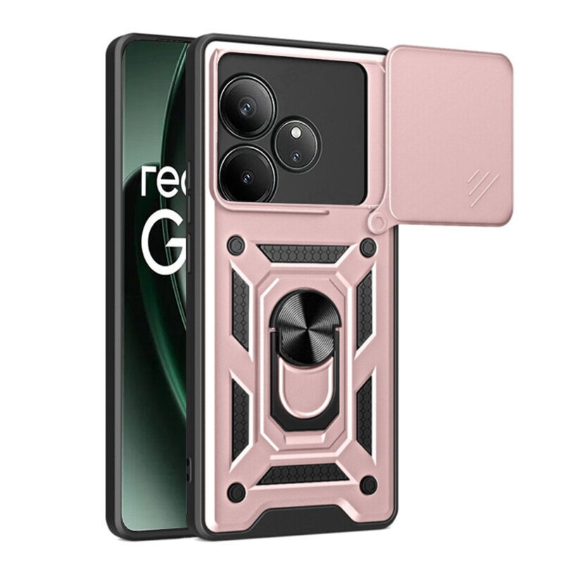 Husa Realme GT 6 protectie camera Techsuit CamShield Series, roz