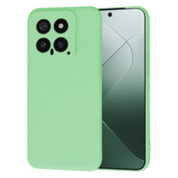 Husa silicon Xiaomi 14 Techsuit SoftFlex, verde deschis