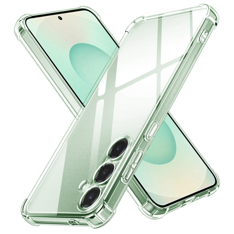Husa Samsung Galaxy S25 Plus Techsuit Shockproof Clear Silicone, transparenta