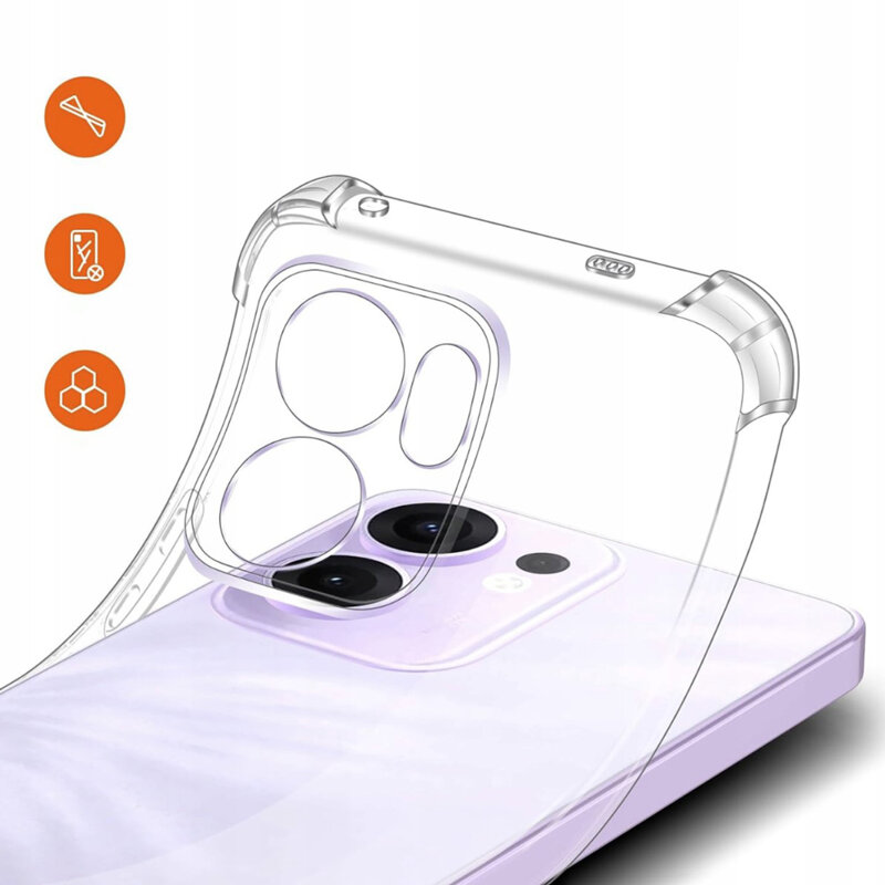 Husa Oppo Reno13 F 4G Techsuit Shockproof Clear Silicone, transparenta