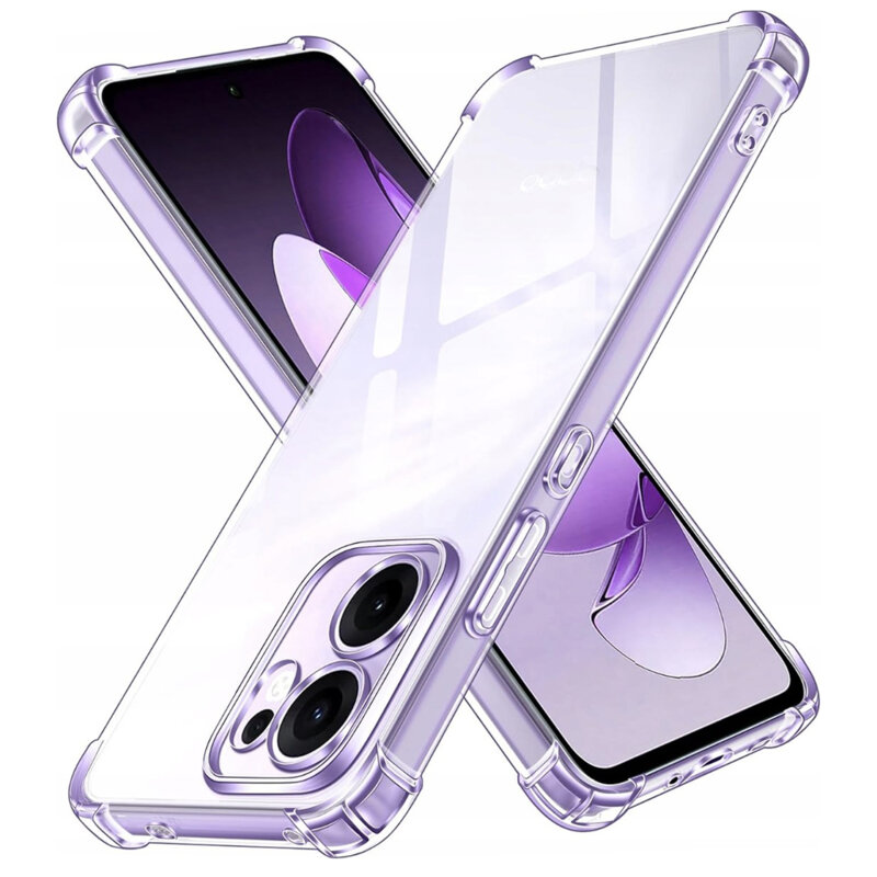 Husa Oppo Reno13 FS 5G Techsuit Shockproof Clear Silicone, transparenta