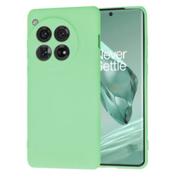 Husa silicon OnePlus 12 Techsuit SoftFlex, verde deschis