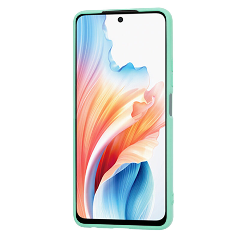 Husa silicon Oppo A79 5G Techsuit SoftFlex, turcoaz