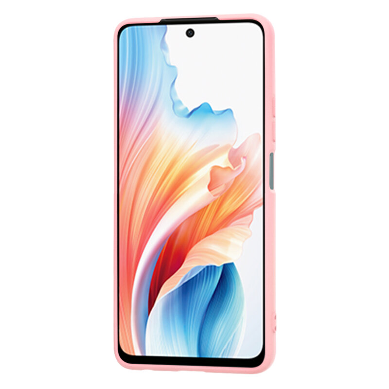 Husa silicon Oppo A79 5G Techsuit SoftFlex, roz