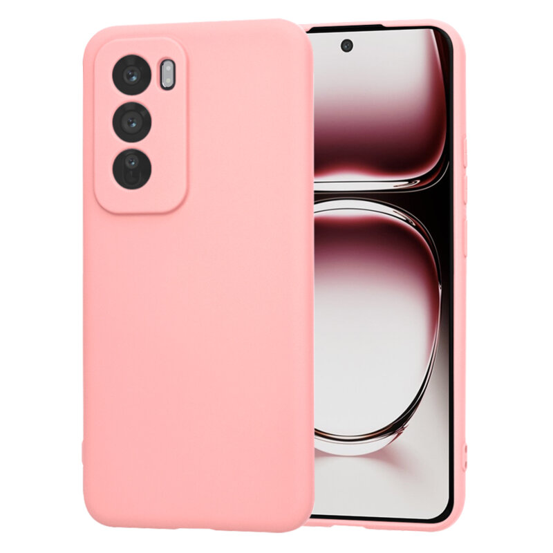 Husa silicon Oppo Reno12 Pro Techsuit SoftFlex, roz