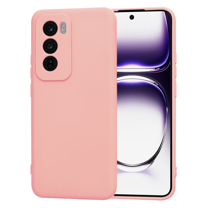 Husa silicon Oppo Reno12 Techsuit SoftFlex, roz