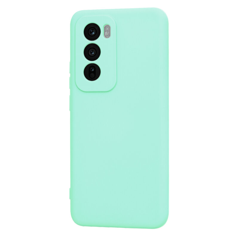 Husa silicon Oppo Reno12 Techsuit SoftFlex, turcoaz